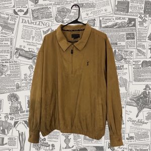 PGA Tour Collection Golf Tournament Tan Zip Up Jacket size XXL